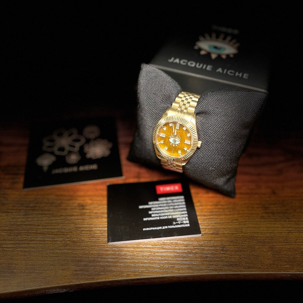 Gold Jacquie Aiche Watch TIMEX